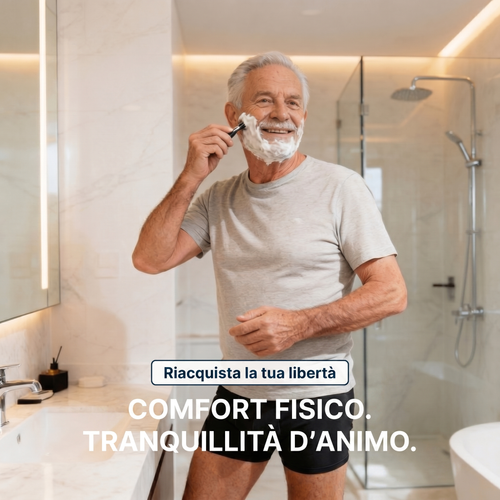 Boxer lavabile per incontinenza da uomo